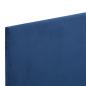 Preview: Bettgestell Blau Stoff 180 x 200 cm