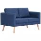 Preview: 2-Sitzer-Sofa Stoff Blau