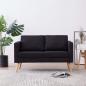 Preview: ARDEBO.de - 2-Sitzer-Sofa Stoff Schwarz