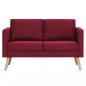 Preview: 2-Sitzer-Sofa Stoff Weinrot