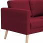 Preview: 2-Sitzer-Sofa Stoff Weinrot