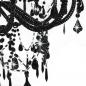 Preview: Kronleuchter mit Perlen Schwarz 12 × E14-Fassungen