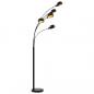 Preview: Stehlampe 200 cm 5 x E14 Schwarz und Golden