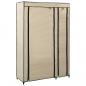 Preview: ARDEBO.de - Faltschrank Creme 110x45x175 cm Stoff