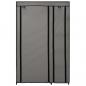 Preview: Faltschrank Grau 110x45x175 cm Stoff