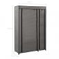 Preview: Faltschrank Grau 110x45x175 cm Stoff