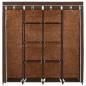 Preview: Kleiderschrank mit 4 Fächern Braun 175 x 45 x 170 cm