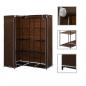 Preview: ARDEBO.de - Eckkleiderschrank Braun 130 x 87 x 169 cm