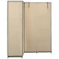 Preview: Eckkleiderschrank Creme 130 x 87 x 169 cm