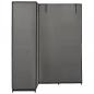 Preview: Eckkleiderschrank Grau 130 x 87 x 169 cm