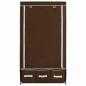 Preview: Kleiderschrank Braun 87 x 49 x 159 cm Stoff