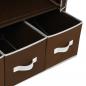 Preview: Kleiderschrank Braun 87 x 49 x 159 cm Stoff