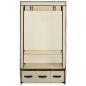 Preview: Kleiderschrank Creme 87 x 49 x 159 cm Stoff