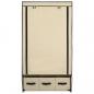 Preview: Kleiderschrank Creme 87 x 49 x 159 cm Stoff