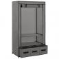 Preview: Kleiderschrank Grau 87 x 49 x 159 cm Stoff