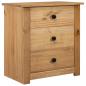 Preview: ARDEBO.de - Nachtschrank 46x40x57 cm Kiefernholz Panama