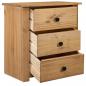 Preview: Nachtschrank 46x40x57 cm Kiefernholz Panama