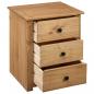 Preview: Nachtschrank 46x40x57 cm Kiefernholz Panama