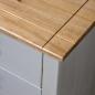 Preview: Sideboard Grau 80x40x73 cm Kiefernholz Panama