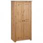 Preview: ARDEBO.de - Kleiderschrank 80x50x171,5 cm Kiefernholz Panama