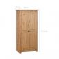 Preview: Kleiderschrank 80x50x171,5 cm Kiefernholz Panama