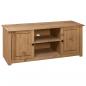 Preview: TV-Schrank 120 x 40 x 50 cm Massivholz Panama-Kiefer