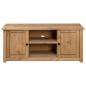 Preview: TV-Schrank 120 x 40 x 50 cm Massivholz Panama-Kiefer