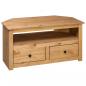 Preview: TV-Eckschrank 93 x 49 x 49 cm Massivholz Panama-Kiefer 