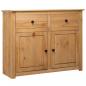 Preview: ARDEBO.de - Sideboard 93x40x80 cm Kiefernholz Panama