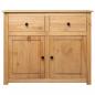 Preview: Sideboard 93x40x80 cm Kiefernholz Panama