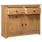 Preview: Sideboard 93x40x80 cm Kiefernholz Panama