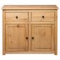 Preview: Sideboard 93x40x80 cm Kiefernholz Panama