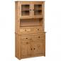 Preview: ARDEBO.de - Highboard 93x40,5x180 cm Kiefernholz Panama