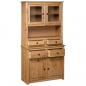 Preview: Highboard 93x40,5x180 cm Kiefernholz Panama