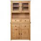 Preview: Highboard 93x40,5x180 cm Kiefernholz Panama