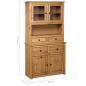 Preview: Highboard 93x40,5x180 cm Kiefernholz Panama