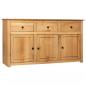 Preview: ARDEBO.de - Sideboard 135 x 40 x 80 cm Massivholz Panama-Kiefer