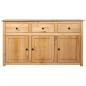 Preview: Sideboard 135 x 40 x 80 cm Massivholz Panama-Kiefer