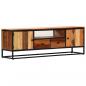 Preview: ARDEBO.de - TV-Schrank 120x30x40 cm Massives Altholz und Stahl