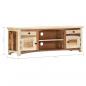 Preview: TV-Schrank 120x30x40 cm Altholz Massiv