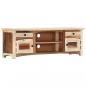 Preview: TV-Schrank 120x30x40 cm Altholz Massiv