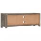 Preview: TV-Schrank Grau 120x30x40 cm Massivholz Mango