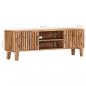 Preview: TV-Schrank 130 x 30 x 45 cm Akazie Massivholz