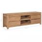 Preview: TV-Schrank 115x30x40 cm Massivholz Teak