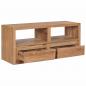 Preview: TV-Schrank 90x30x40 cm Massivholz Teak