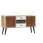 Preview: Sideboard 118x30x62 cm Massivholz Mango