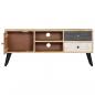 Preview: TV-Schrank 115×30×47 cm Mango-Massivholz