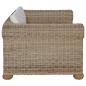 Preview: Sessel mit Kissen Natur Rattan