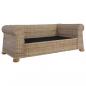 Preview: 2-Sitzer-Sofa mit Kissen Natur Rattan