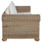 Preview: 2-Sitzer-Sofa mit Kissen Natur Rattan